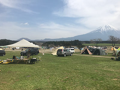 富士山とファミリーキャンプ